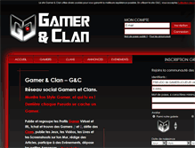 Tablet Screenshot of gamerandclan.com